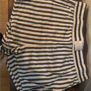Victoria's Secret Striped Black and Cream Shorts